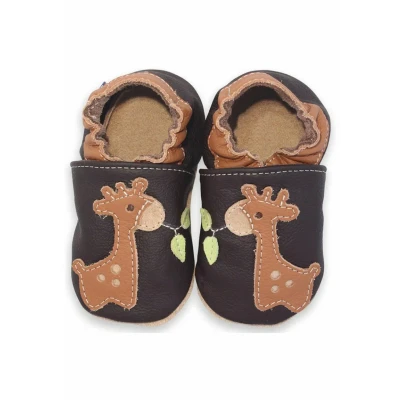 Abbildung von Beck Giraffe Krabbelschuh für Kinder, Größe: 24, Braun Schuhe