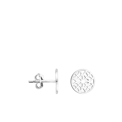 Abbildung von Sofia Milani Ornament Circle Ohrringe, Damen, Größe: One Size, Silver coloured