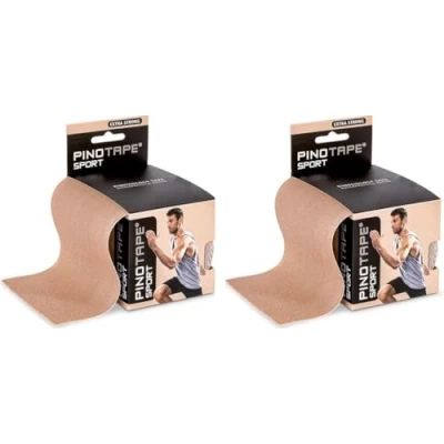 Abbildung von Pinotape Sport Kinesiologisches Tape XXL 10 cm x 5 m Light Beige Hautfarben 2er Pack