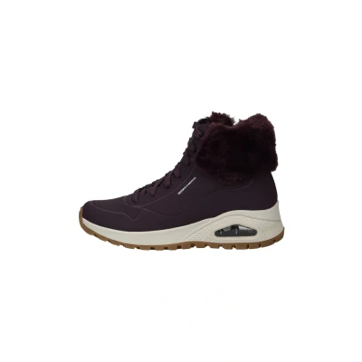 Abbildung von Skechers Damen UNO Rugged Fall Air Sneaker, Wine Durabuck/Faux Fur, 38 EU