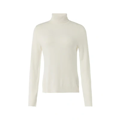 Abbildung von comma MIT Rollkragen Strickpullover, Damen, Größe: 38, Weiß