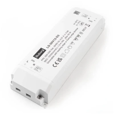 Abbildung von illuburg LED Trafo 12V Dimmbar Triac 12W 50W für Strip Lampe Netzteil Treiber Transformator Vorschaltgerät Driver