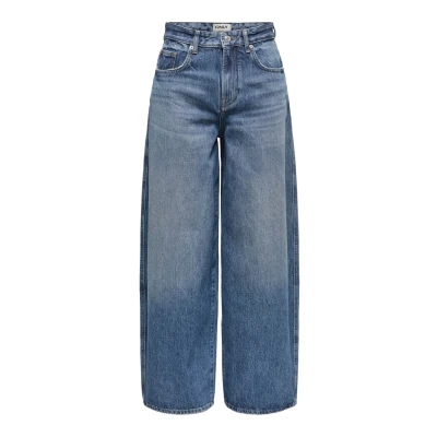 Abbildung von ONLY Onltaylor HW Barrel DB DNM TAI466 NOOS Jeans Relaxed Fit, Damen, Größe: Mx34, Dark blue denim