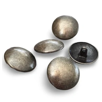 Abbildung von messing antik leicht gewölbte Metall Knöpfe mit Öse 15mm, 17mm oder 22mm(10 Stück) (17mm)