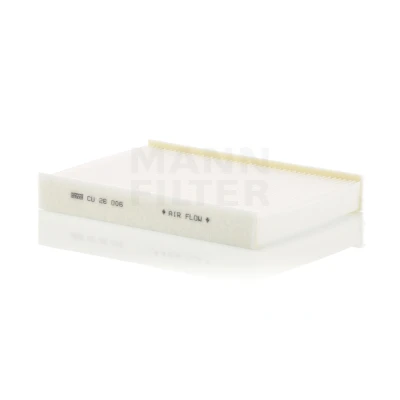 Abbildung von MANN FILTER CU 26 006 Innenraumfilter Partikelfilter 254 182 35 VOLKSWAGEN: up! Hatchback, load Van, SEAT: Mii, SKODA: Citigo