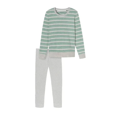 Abbildung von Schiesser Casual Essentials Nachtwäsche Set, Damen, Größe: 46, Grün