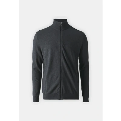 Abbildung von Selected Homme BERG FULL ZIP B NOOS Strickjacke, Herren, Größe: Small, Antracit/melange