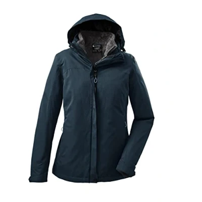 Abbildung von killtec 37948 000 3 In 1 Funktionsjacke/Outdoorjacke Mit Abzippbarer Kapuze Und Einzippbarer Fleecejacke, Petrol, 36
