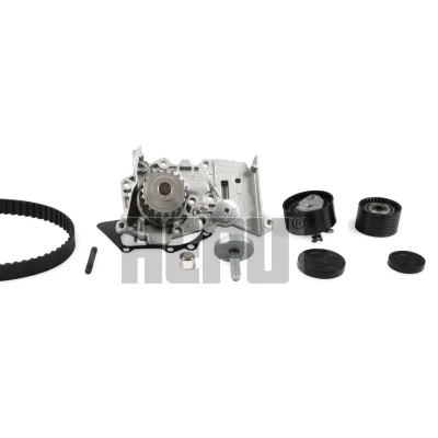 Abbildung von HEPU PK08421 Wasserpumpe + Zahnriemensatz ohne Nockenwellenzahnrad 132 RENAULT: CLIO 3, SCENIC 2, MEGANE 3 Grandtour