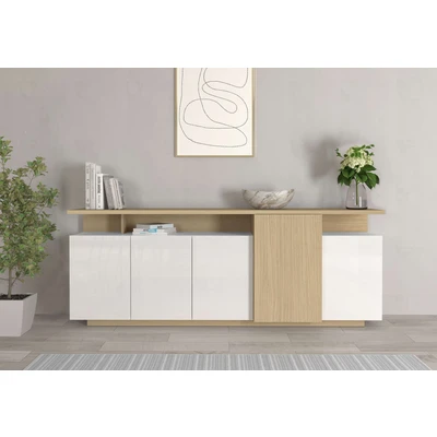 Abbildung von OTTO home Sideboard "Sideboard ETHOS, Kommode, Schrank, Kredenz" 1 Stk. tlg. Mit 5 Drehtüren, 8 Innenfächern und 2 Außenfächern, B.210 cm