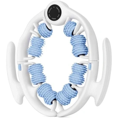 Abbildung von Cellulite Massagerolle Blau Anti Massagegerät mit abnehmbaren Rollengriffen für Oberschenkel, Beine und Gesäß Faszienmassagegerät Lymphdrainage von Cozlow