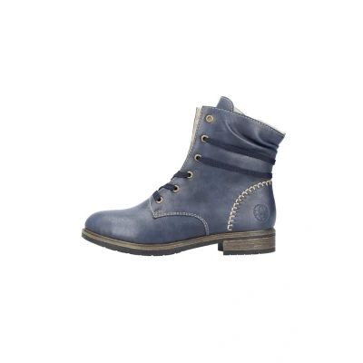 Abbildung von Rieker Winterstiefelette, Winterboots, Blockabsatz, schaftumspielende Schnürung