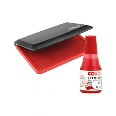 Abbildung von Colop 151306 Stempelkissen Micro 2 + Farbe 801 rot, 70 x 110 mm