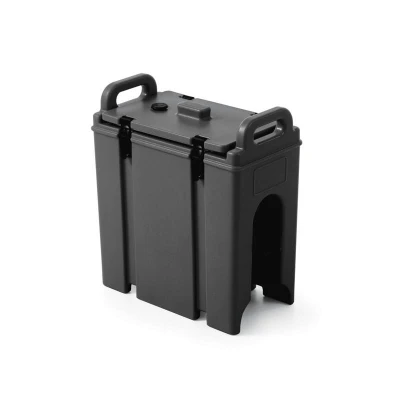 Abbildung von HENDI Thermo Getränkebehälter mit Ablasshahn 9,4 Liter aus PET 23 x 42 47 cm Transport Griffe