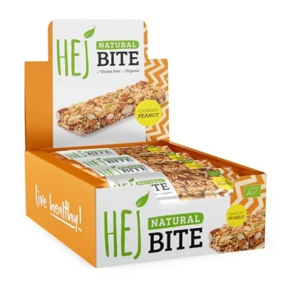 Abbildung von HEJ Bite Veganer Nussriegel Snack Crunchy Peanut 12 x 40 g