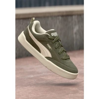 Abbildung von Puma PARK Lifestyle Unisex Skateschuh, Größe: 44.5, Loden green/alpine snow Schuhe