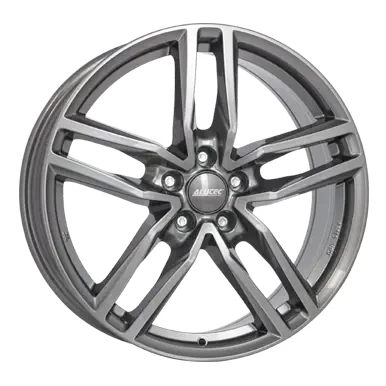 Abbildung von ALUTEC 5 loch 16Zoll 112mm Alufelge Ikenu gun metal grey IKE65641V27 9 Felge