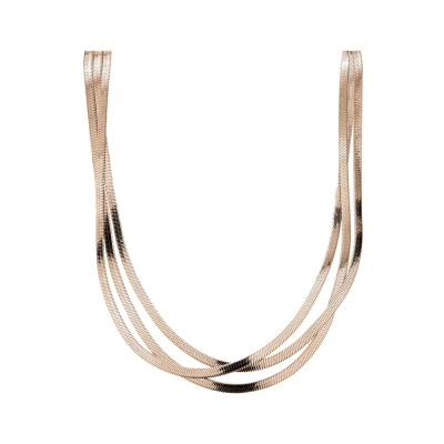 Abbildung von Liebeskind Berlin Halskette aus Edelstahl (Roségold), 45 cm
