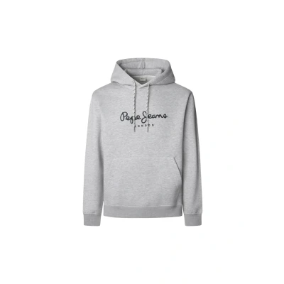 Abbildung von Pepe Jeans Macbeth Hoodie Kapuzenpullover, Herren, Größe: Small, Marl grey