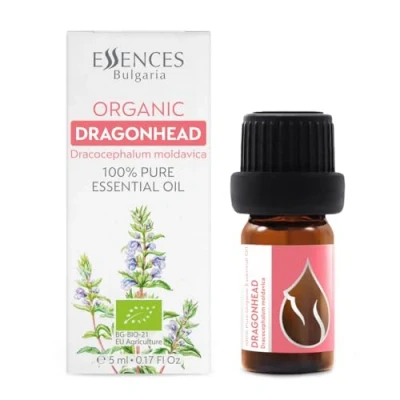 Abbildung von Essences Bulgaria BIO Moldawischer Drachenkopf Ätherisches Öl 5ml Dracocephalum moldavica 100% Naturrein Unverdünnt Spitzenqualität aus Familienbetrieb Ohne Gentechnik Vegan