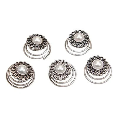 Abbildung von Alpenflüstern Trachten Haar Curlies Helena 5 er Set Damen Haarschmuck (creme weiß) ADV135