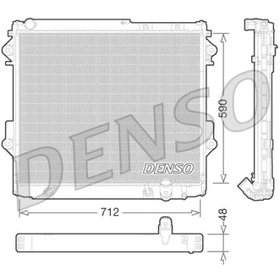 Abbildung von Kondensator, Klimaanlage DENSO DCN50019