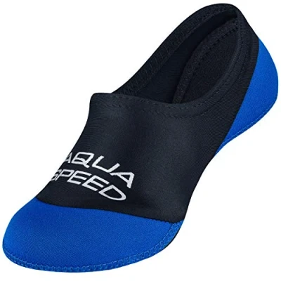 Abbildung von Aqua Speed Schwimmsocken Teenager Swim Socks Neoprensocken Baden Socken Schwimmbad Aquasocken Aquasocks Swimming Pool rutschfeste Wassersocken Gr. 36 37 11 Schwarz Blau