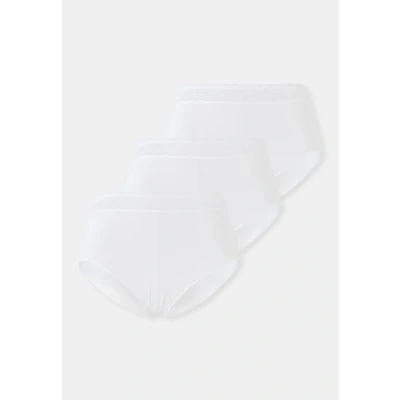 Abbildung von Triumph MIDI 3 PACK Slip, Damen, Größe: Large, White