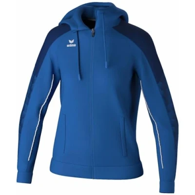 Abbildung von Erima Damen EVO STAR Trainingsjacke mit Kapuze (1032433), new royal/new navy, 40