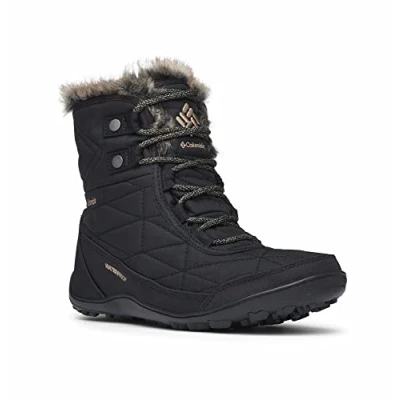 Abbildung von Columbia Minx Shorty III wasserdichte Schneestiefel für Damen, Schwarz (Black x Pebble), 38 EU