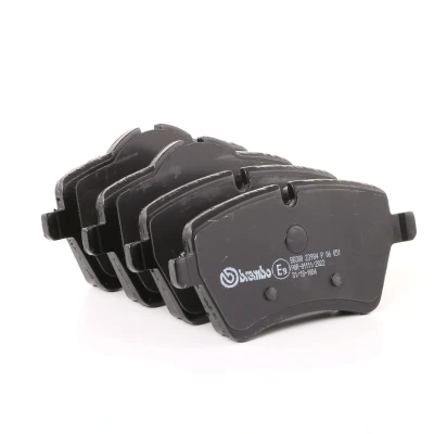 Abbildung von BREMBO P 06 051 Bremsbelagsatz für Verschleißwarnanzeiger vorbereitet mit Bremssattelschrauben Zubehör MINI: Hatchback, Convertible, Clubman
