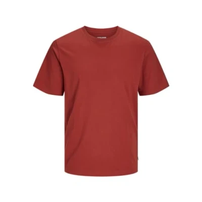 Abbildung von JACK&amp;JONES Herren JJEORGANIC Basic Tee SS O Neck NOOS T Shirt, Red Ochre, Medium