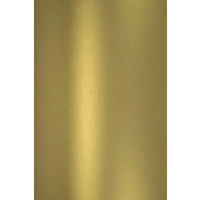 Abbildung von Netuno 10x Perlmutt Echtgold Bastelpapier DIN A5 210 x 148 mm 120g Majestic Real Gold Glanzpapier metallic Effekt Papier Perlglanz zum Basteln für Hochzeit Geburtstag Weihnachten