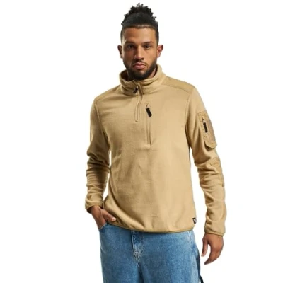 Abbildung von Brandit Troyer Ripstop Fleecejacke, Herren, Größe: Large, Camel