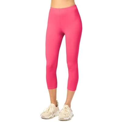 Abbildung von Merry Style Damen 3/4 Leggings aus Baumwolle MS10 199 (Amaranth, 3XL)