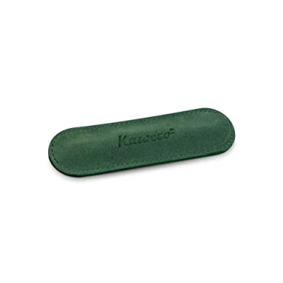 Abbildung von Kaweco Eco Velours Stifte Etui in der Farbe grün aus Leder für 1 geeignet Artikelnummer 10002110