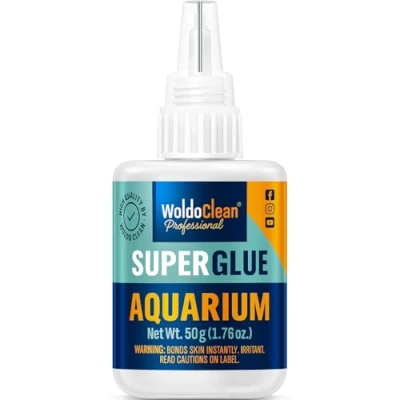 Abbildung von Aquarium Kleber 50g für Pflanzen, Steine, Moose in wiederverschließbarer Tube mit Spitze