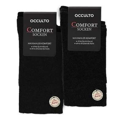 Abbildung von Occulto Herren Premium Socken 10er Pack (Modell: Philipp) 10 X Schwarz 39 42