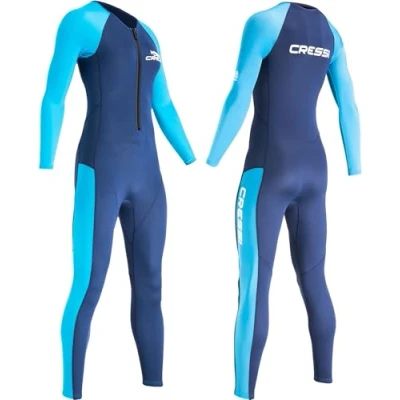 Abbildung von CRESSI Women&#039;s Wahoo Lady Monopiece Wetsuit Blue/Azure 2mm L/4 Einteiliger Neoprenanzug 1,5/2 mm Premium Neopren und Elastan, Blau/Azurblau Damen