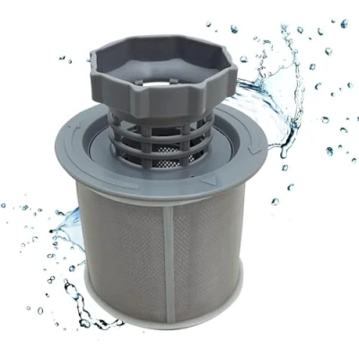 Abbildung von Lichtblau Mikrofilter 427903 Sieb Farbe Grau für Geschirrspülmaschine I Ersatzteil aus Kunststoff Geschirrspüler Hersteller Nr. 00427903, 10002494, 00492046, 00418404, 00175712, 00170740