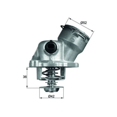 Abbildung von MAHLE ORIGINAL TM 29 100D Kühlwasserthermostat 100 mit Dichtung MERCEDES BENZ: E Class Saloon, S ML