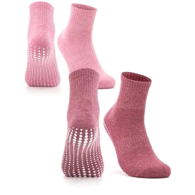 Abbildung von Occulto Damen Stoppersocken 2 4 Paar (Modell: Madeleine) Pink,Rot 35 38