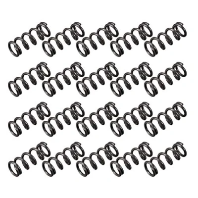 Abbildung von sourcing map 20Stk. Druckfeder Federstahl Zugfeder 1,2mm Drahtdmr. 8mm Außendmr. 20mm freie Länge schwarz