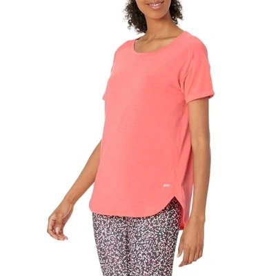 Abbildung von Amazon Essentials Damen Leichtes Fitness T Shirt mit Rundhalsausschnitt und lockerer Passform (in Übergröße erhältlich), Kräftiges Rosa, M