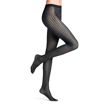 Abbildung von Falke Cryptogram Strumpfhose, Damen, Größe: Medium, Marine