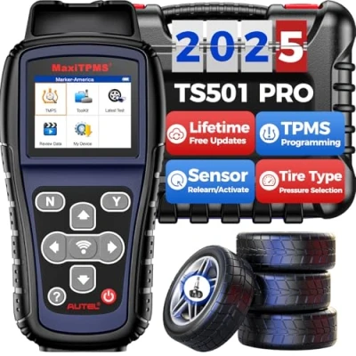 Abbildung von Autel MaxiTPMS TS501 PRO TPMS Programmiertool, Gleich wie TS508, 2024 Neulerntool, Neuer als TS408S, Neulernen 99% Sensoren Aktivieren, MX Programmieren, Reset/Diagnose