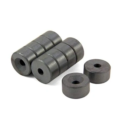 Abbildung von Ferritmagnet Für Kunst, Handwerk, Wissenschaft und Diy 20mm Dia x 10mm Dicke 5,2mm C/Waschbecken 1,2kg Zug Norden Pack von 10