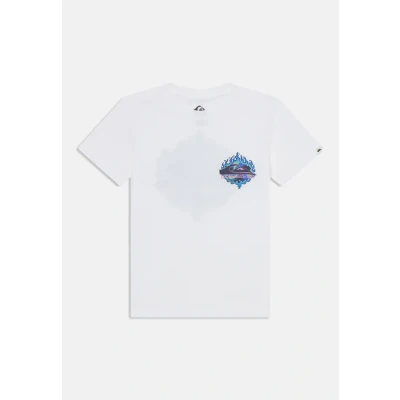 Abbildung von Quiksilver Flames Youth Unisex Tshirt print für Kinder, Größe: 176, White