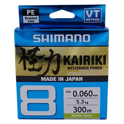 Abbildung von SHIMANO Green 33.5kg 300m Kairiki 8 Mantis Grün 33,5 kg 300 m, 0.315mm