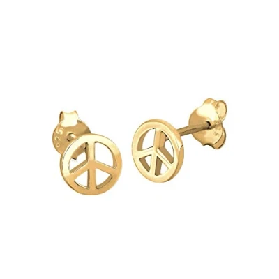 Abbildung von Elli Peace Ohrringe goldcoloured, Damen, Größe: One Size, Gold coloured